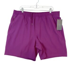 VRST All In Shorts 7" Unlined Men XL Black Cherry Athletic Gym Running Workout